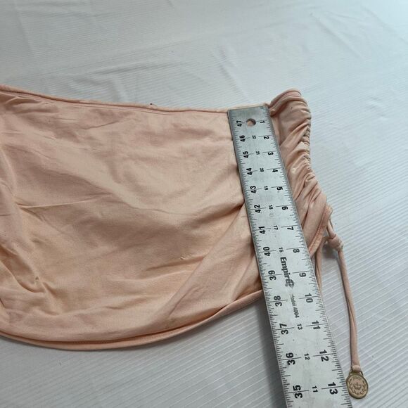Juicy Couture VTG Y2k Pink Ruched Swim Skirt Bottom Size XL - Picture 3 of 9